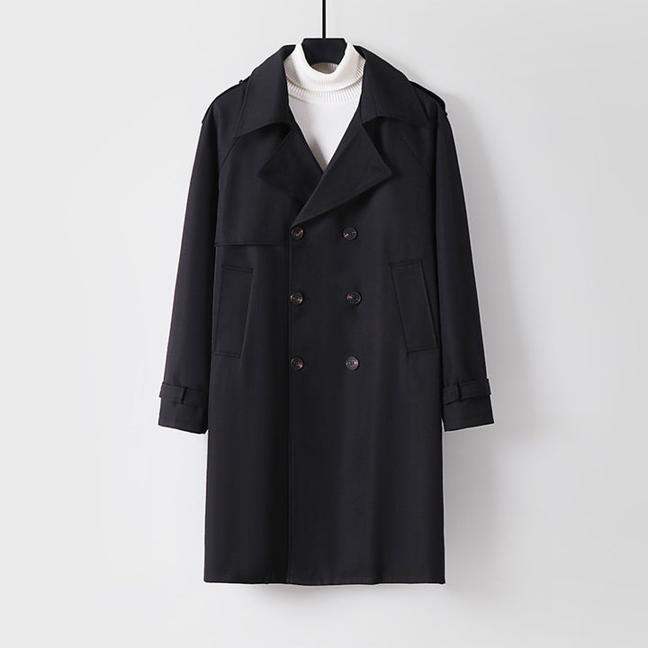 Men's Long Coat Mune Fashion