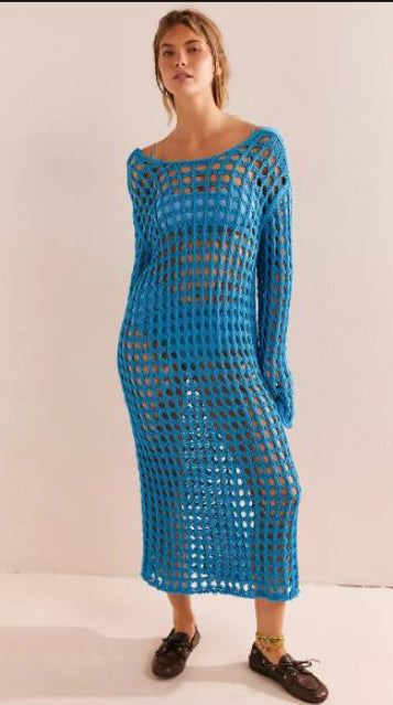 Ladies airy crochet beach cover-up Mune Fashion