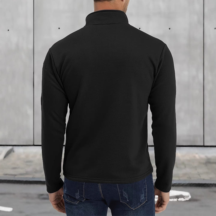 Men's Tactical Half-Zip Pullover with Arm Pocket and Patriotic Chest Print Mune Fashion