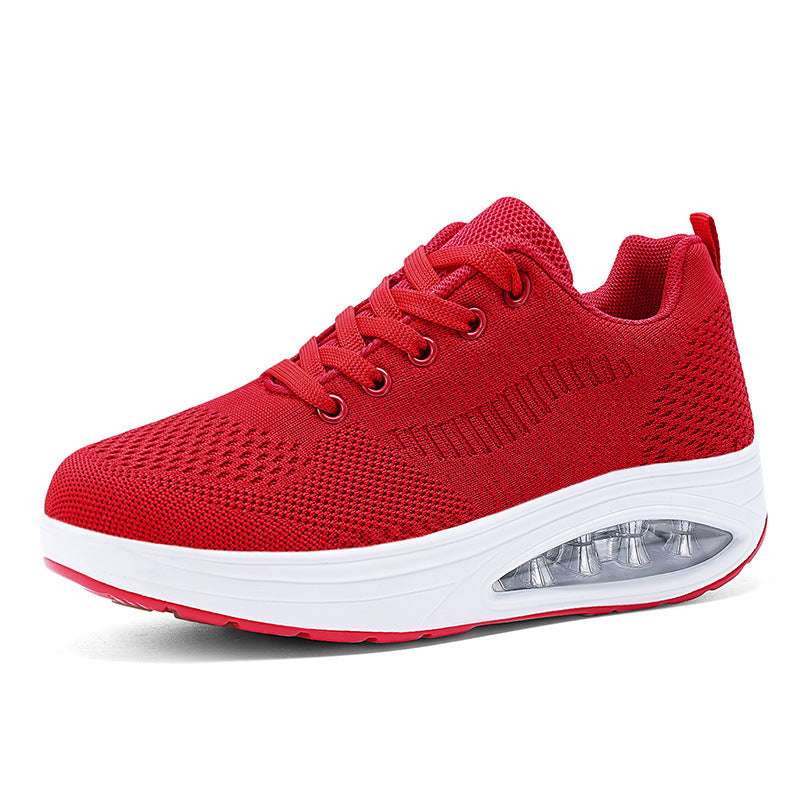 Women's breathable platform walking sneakers with visible air chamber and orthopedic comfort sole Mune Fashion