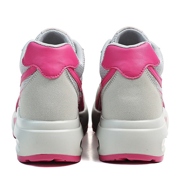 Women's Fashion Platform Sneakers with Visible Air Cushion and Breathable Mesh Upper Mune Fashion