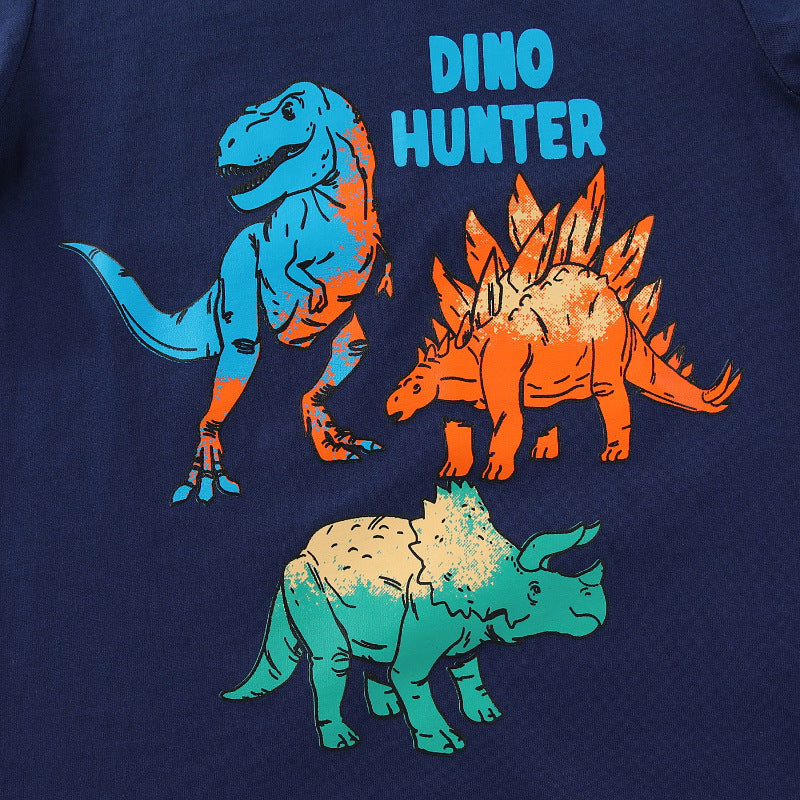 Boys T-Shirt with Creative Dinosaur Design Mune Fashion