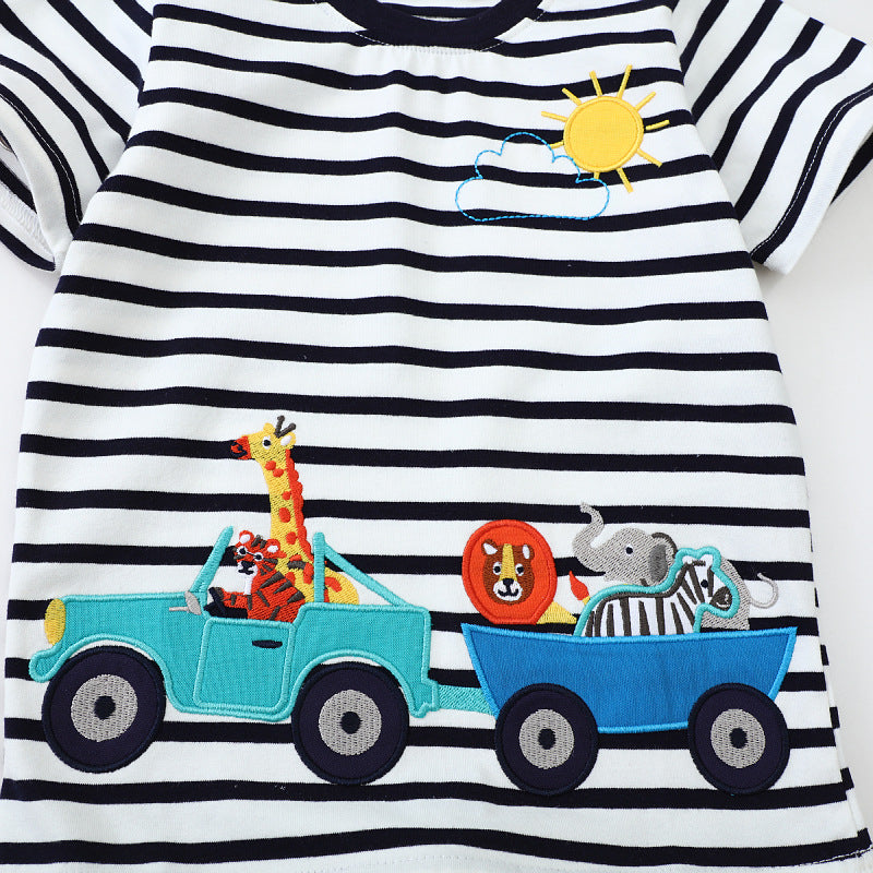 Boys T-shirt with creative safari motif Mune Fashion