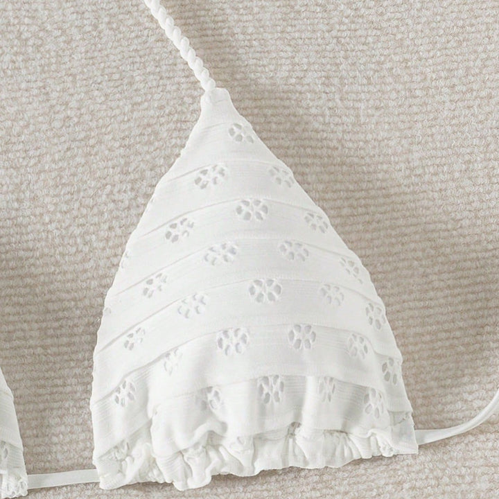 Women Triangle Bikini with playful ruffle details Mune Fashion