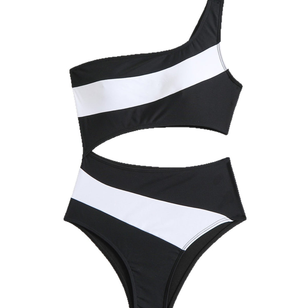 Women's One-Sided Swimsuit with Fashionable Cut-Out Design Mune Fashion