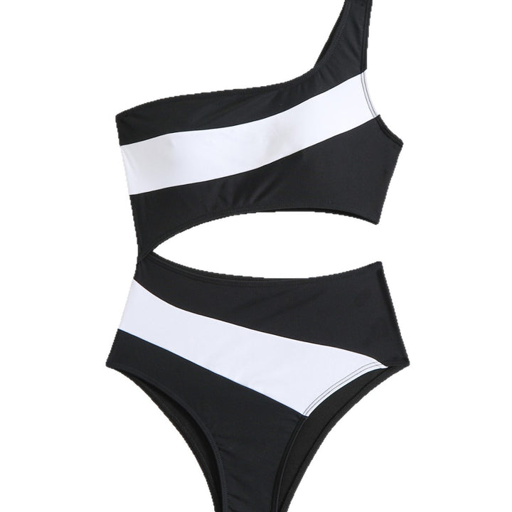 Women's One-Sided Swimsuit with Fashionable Cut-Out Design Mune Fashion