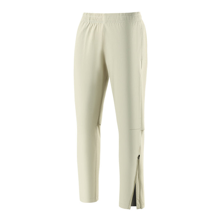 Women's sporty running pants with zippers