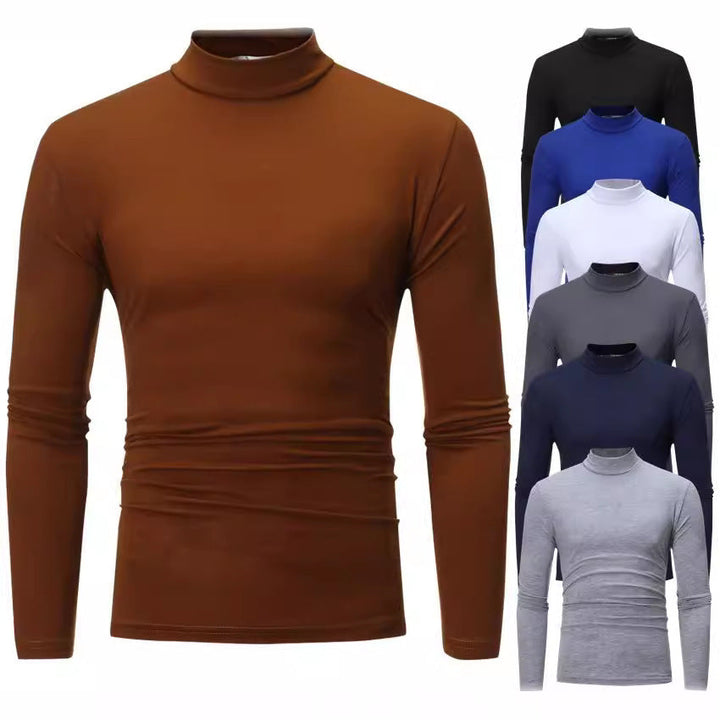 Men's Turtleneck Sweater Made Of Soft Jersey Mune
