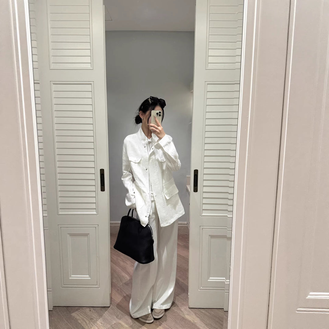 Women Casual Transitional Jacket with Practical Pockets Mune Fashion