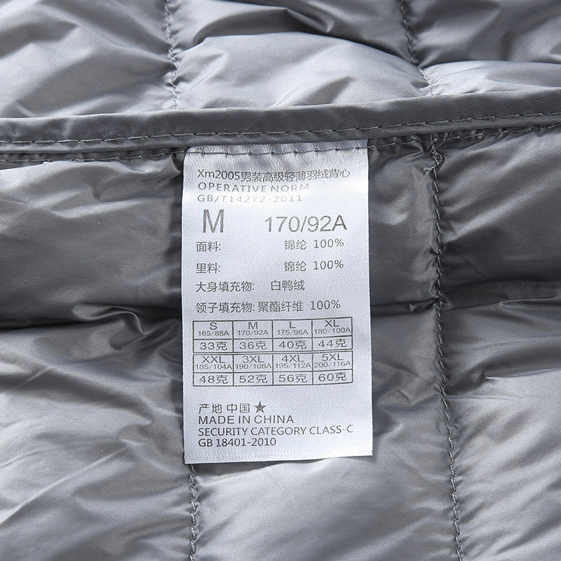 Women Lightweight Quilted Vest with Stand-up Collar and Wind-resistant Filling Mune Fashion