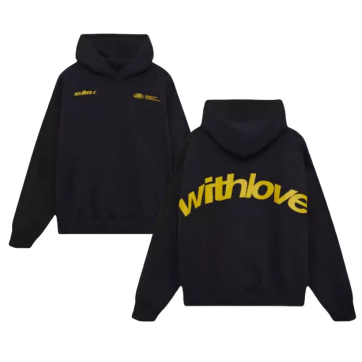 Unisex oversized hoodie with large back print, kangaroo pocket and ribbed cuffs Mune Fashion