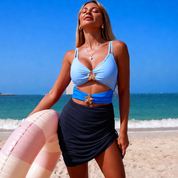 Women's bikini top with cut-outs and gathering Mune Fashion