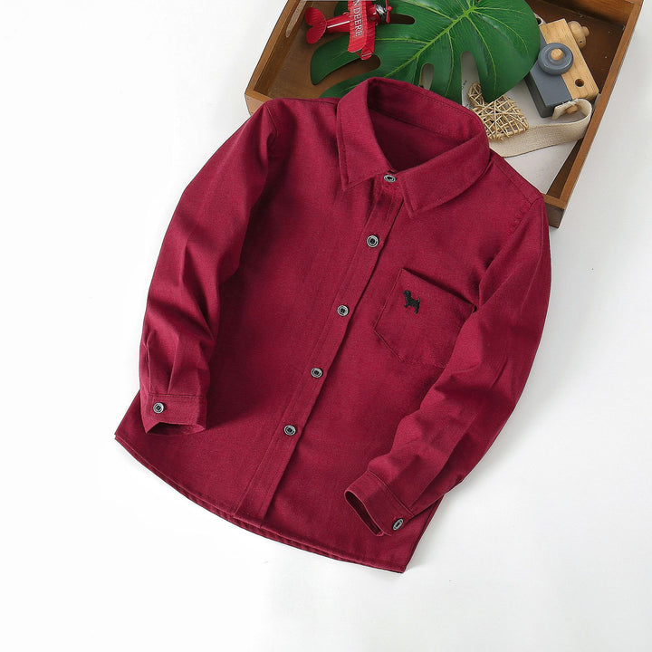Unisex Long Sleeve Shirt with Practical Chest Pocket Mune Fashion