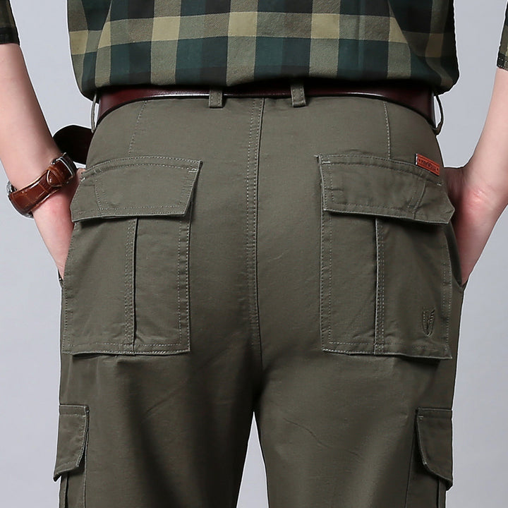 Men's cargo pants with multiple flap pockets and sturdy cotton blend Mune Fashion