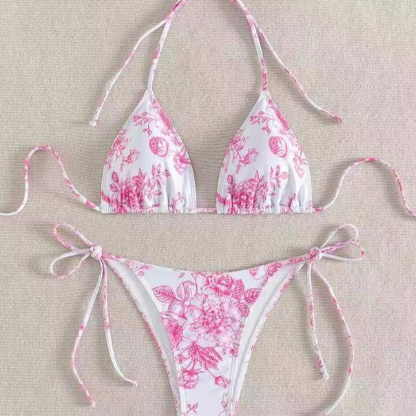 Women's Elegant Triangle Bikini Set with Removable Padding Mune Fashion