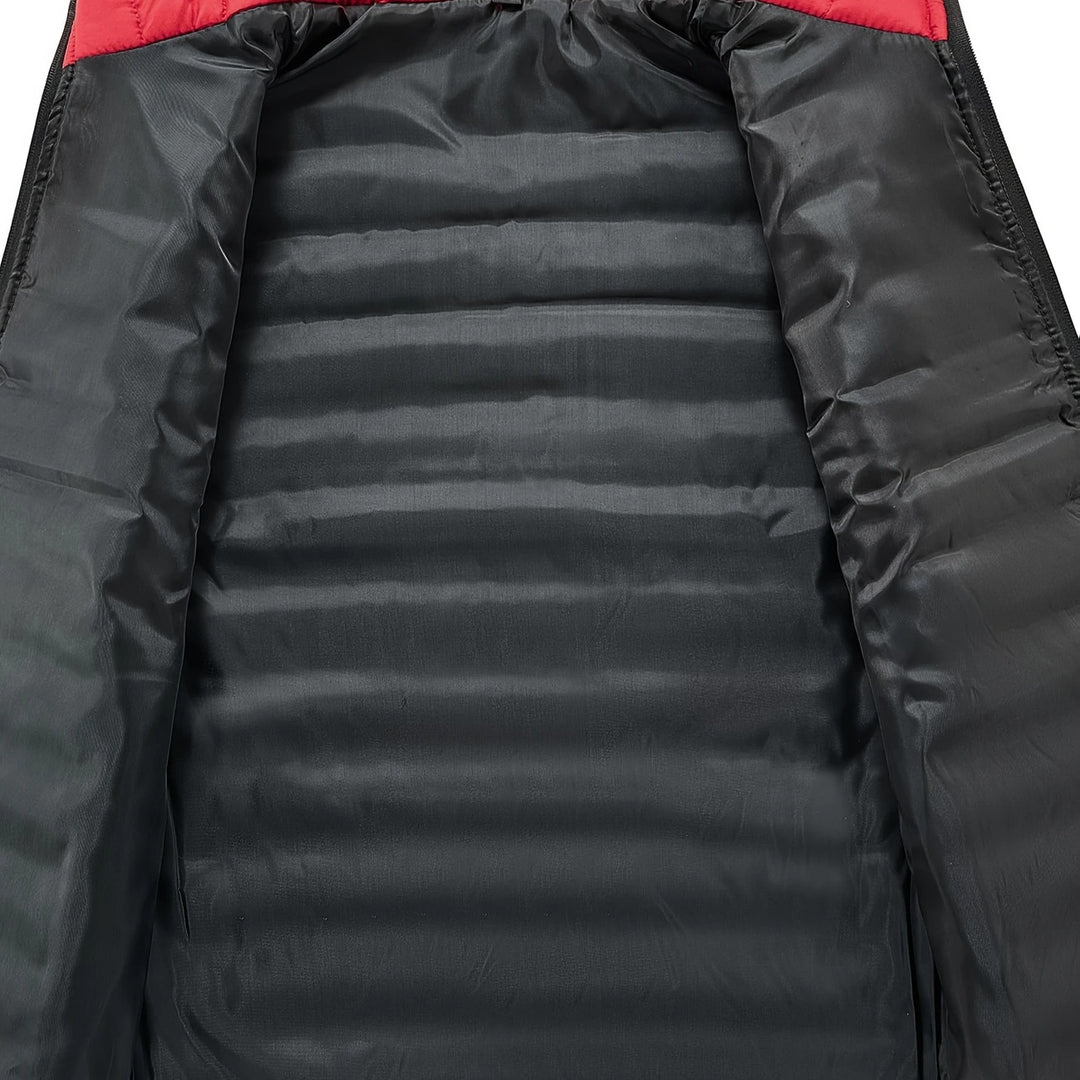 Men's Lightweight Quilted Thermal Vest with Stand-Up Collar and Windproof Insulation Mune Fashion