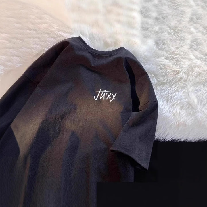Unisex Casual Oversized T-Shirt with Creative Print Mune Fashion