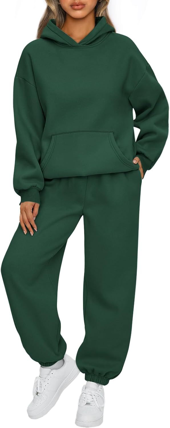 Women's cozy oversized hoodie and jogging pants set made of soft cotton blend Mune Fashion