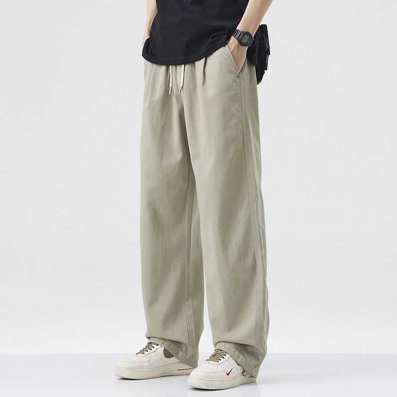 Men Comfortable Wide Cut Relaxed Fit Leisure Pants Mune Fashion