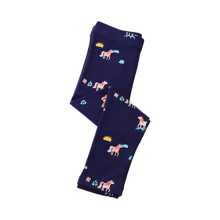 Girls leggings with colorful unicorn design Mune Fashion