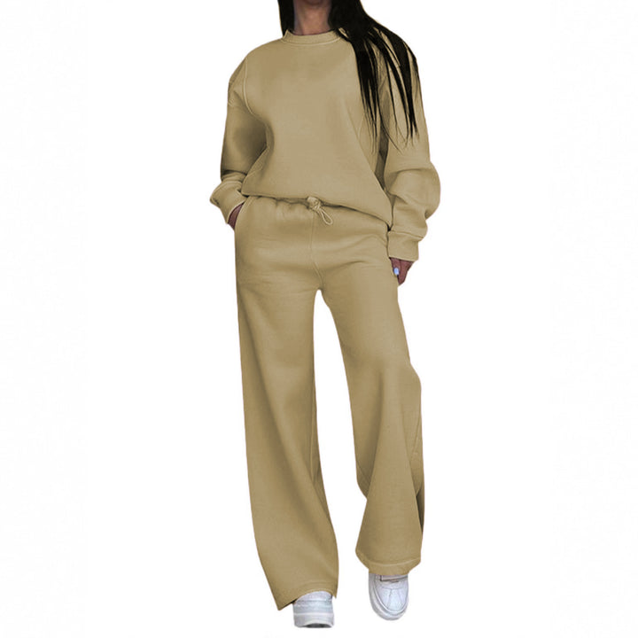 Women's casual oversized sweatshirt and wide jogging pants set Mune Fashion