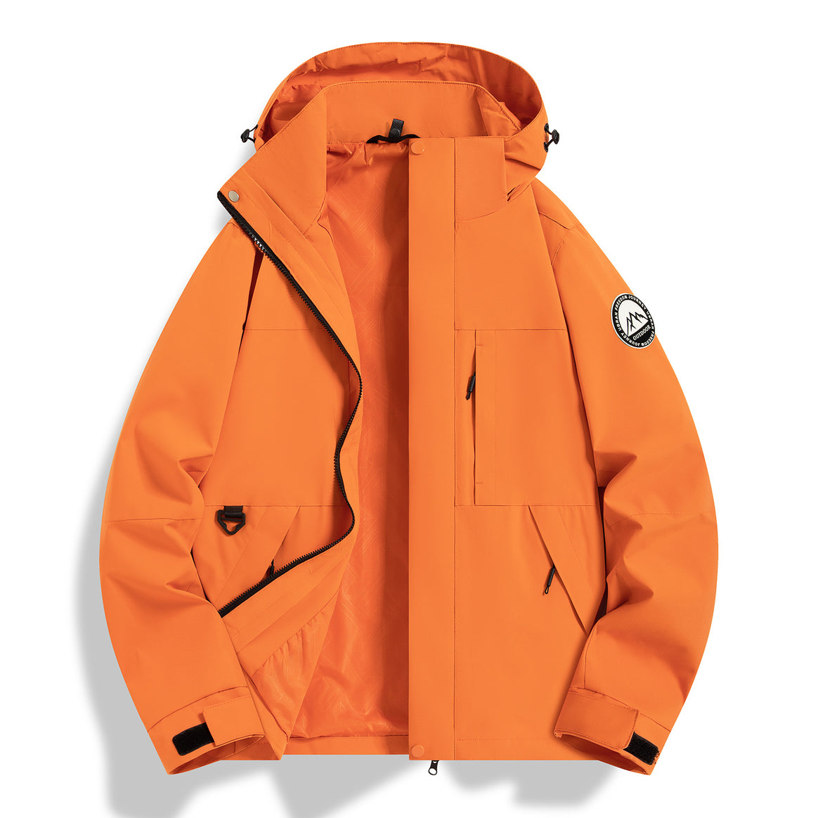Women's Waterproof Technical Hooded Jacket with Welded Seams and Adjustable Cuffs Mune Fashion