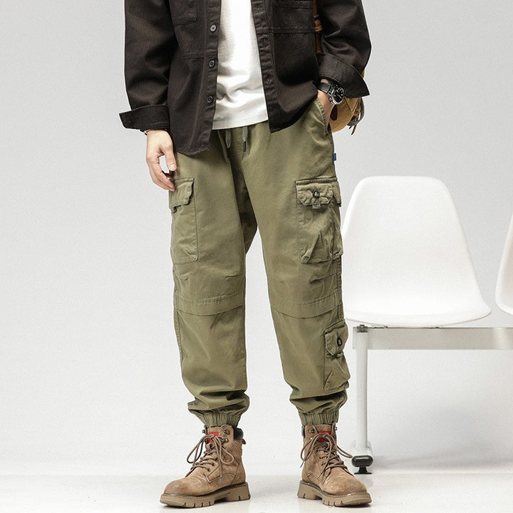 Herren Cargo-Joggerhose mit ergonomischen Kniepaneelen, Tunnelzugbund und elastischen Bündchen Mune Fashion