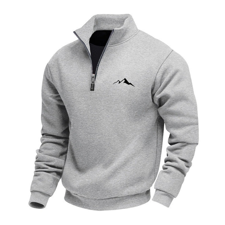 Men's sweatshirt with short zipper Mune Fashion