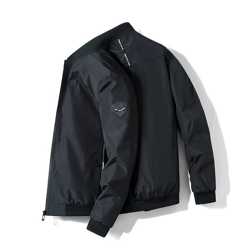 Men's Urban Microfiber Bomber with water-repellent membrane and concealed front zip Mune Fashion