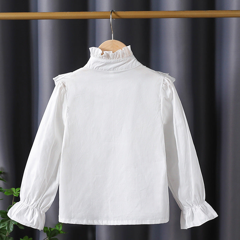 Girls playful blouse with ruffle details Mune Fashion
