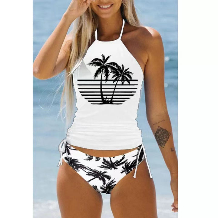 Women's Tankini with floral pattern and adjustable straps Mune Fashion