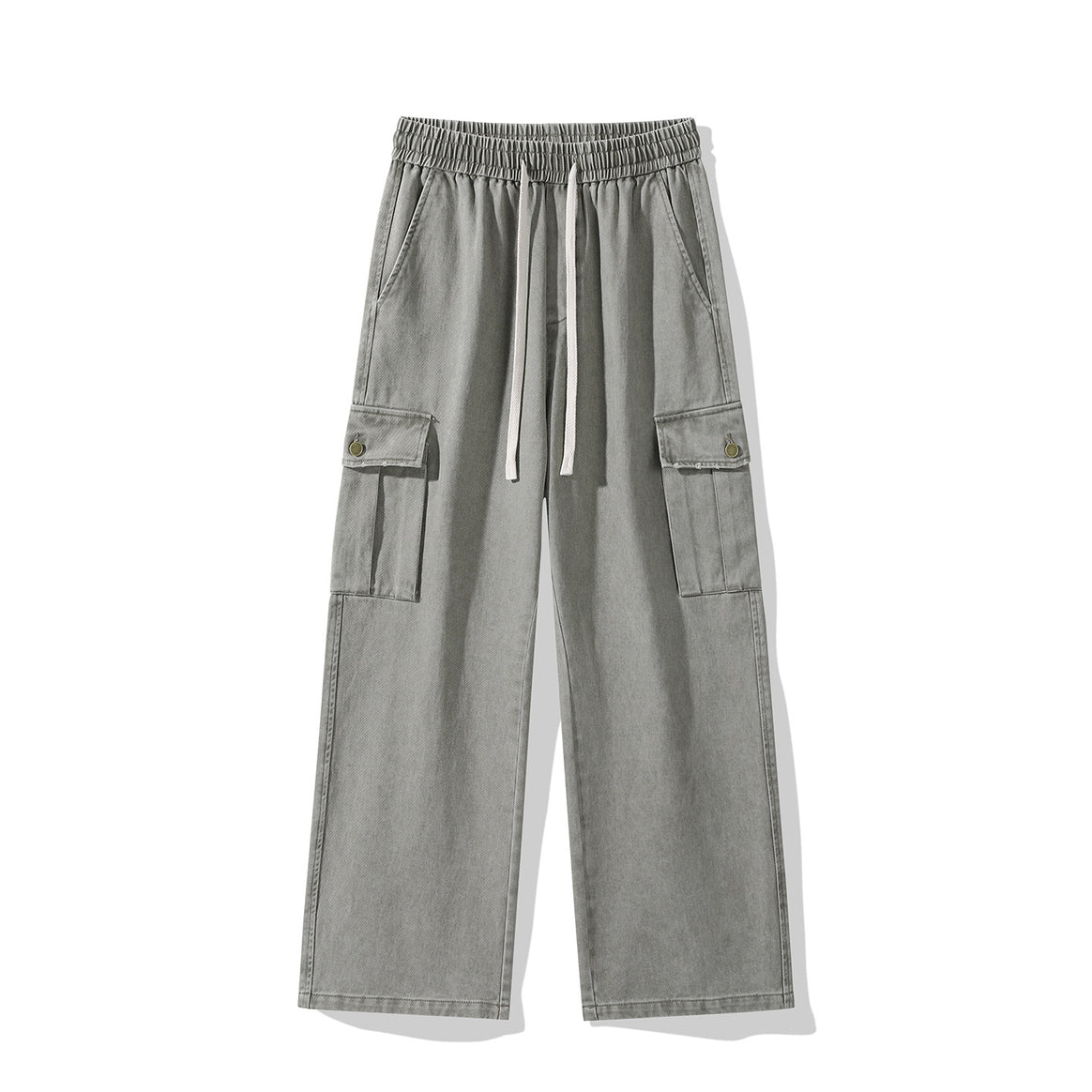 Men's cargo pants in loose relaxed fit with drawstring waistband and multiple pockets Mune Fashion