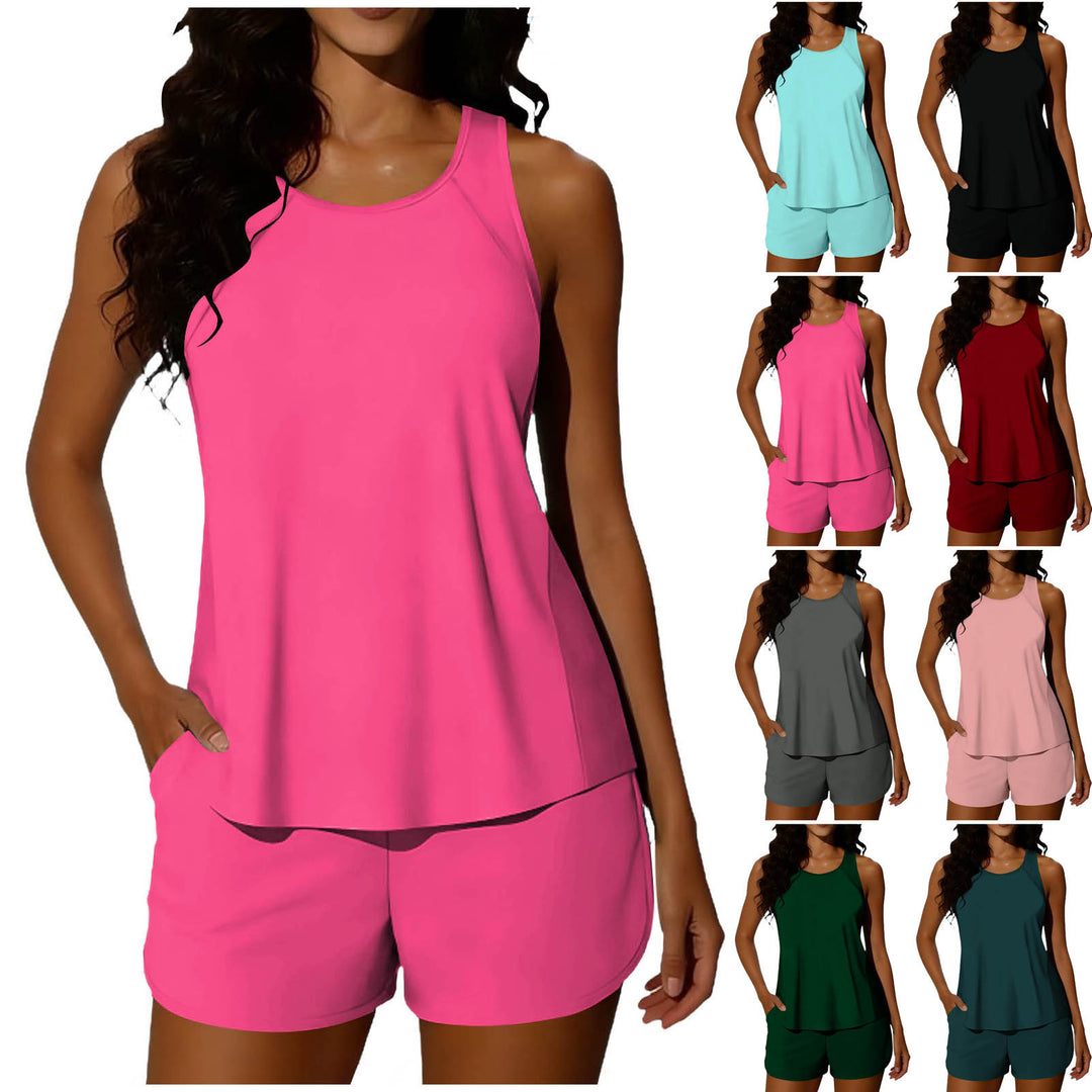 Damen Sportliches Tank-Top mit Shorts Echo Archiv