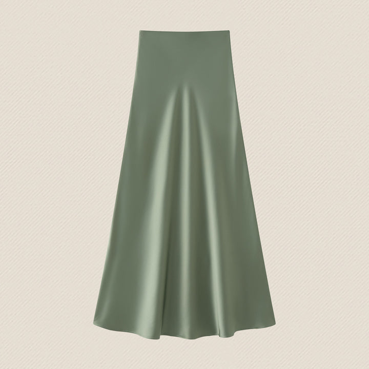 Women's Flowing Maxi Skirt made of high-quality Satin Mune Fashion