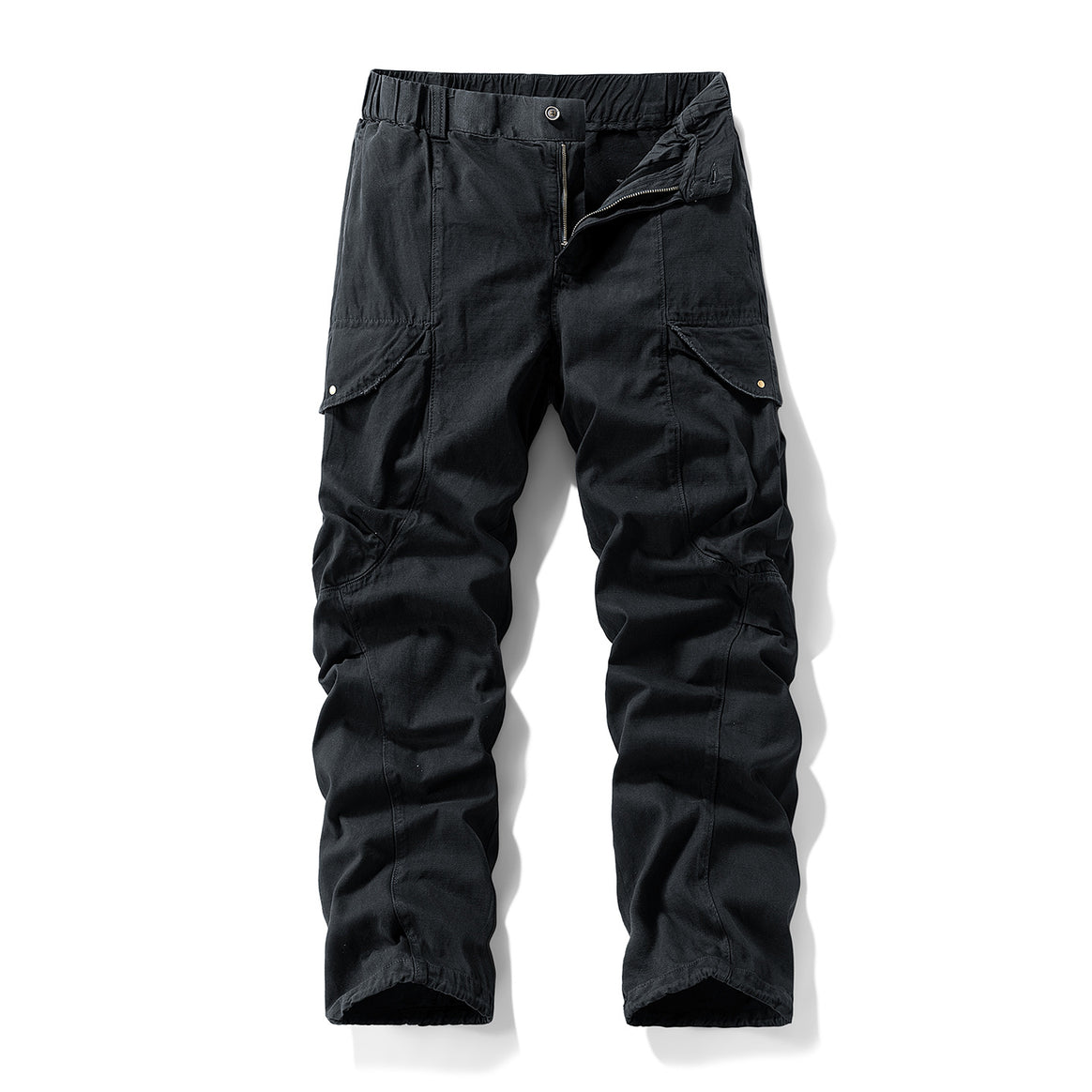Herren Cargo-Hose im Utility-Look mit elastischem Bund und Knieabnähern Mune Fashion