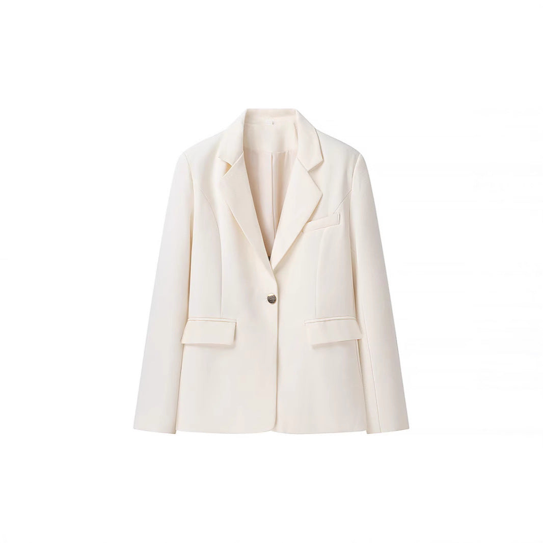 Ladies' Boucle Two-Piece with Tailored Long Blazer, Corset Cropped Top and High-Cut Shorts Mune Fashion