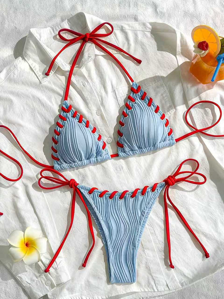 Women's bikini set with elegant ruffle design and adjustable straps Mune Fashion