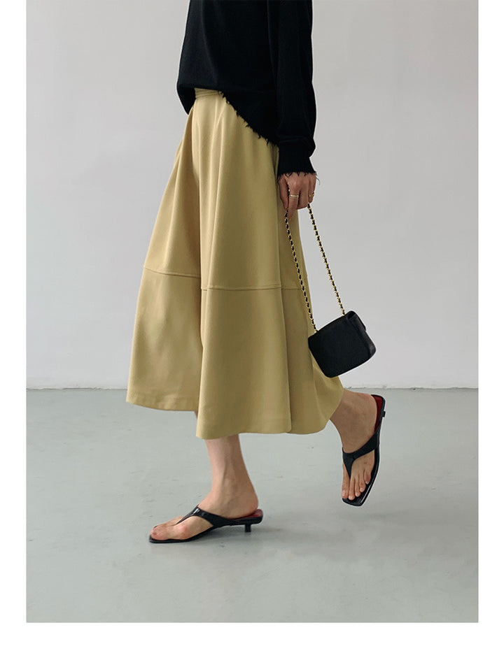 Women Elegant Midi Skirt made of airy cotton Mune Fashion