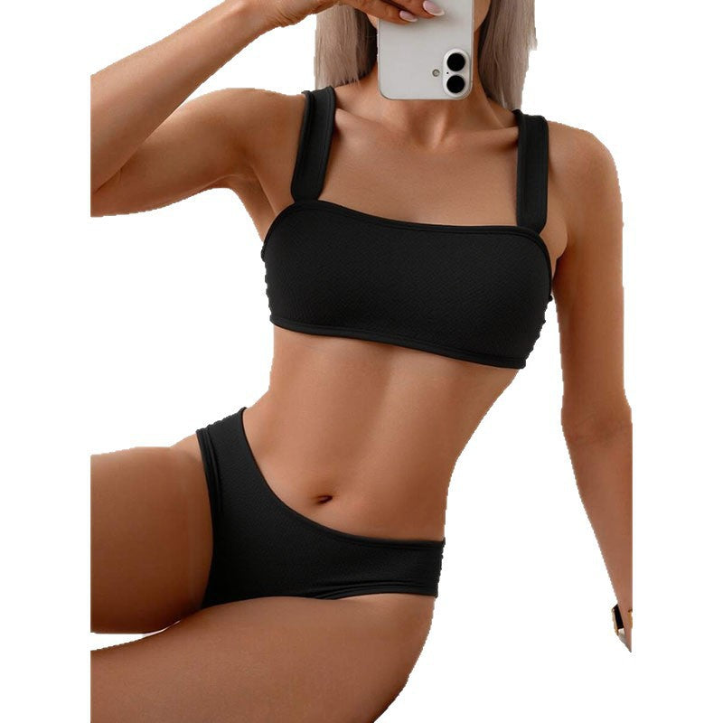 Women's Sporty Bikini Set with Wide Straps Mune Fashion