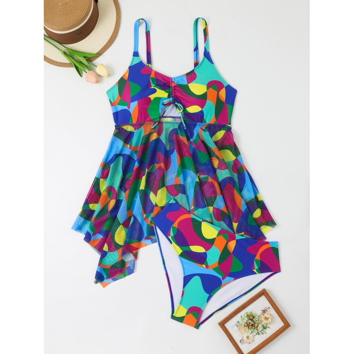 Women Flowing Beach Sarong with Colorful Pattern Mune Fashion