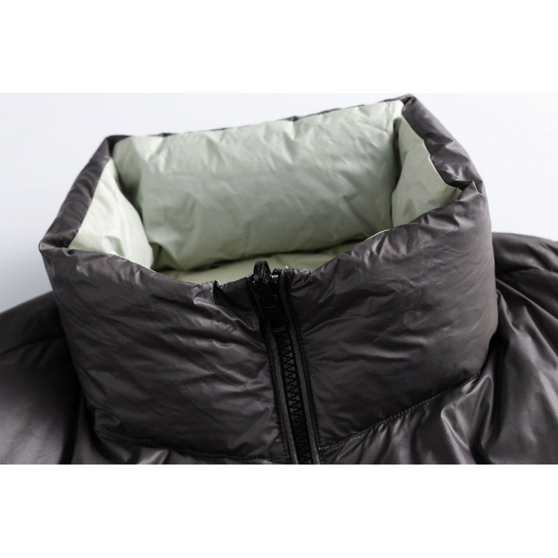 Unisex Padded Oversized Quilted Jacket with Light Thermal Padding and Stand-up Collar Mune Fashion