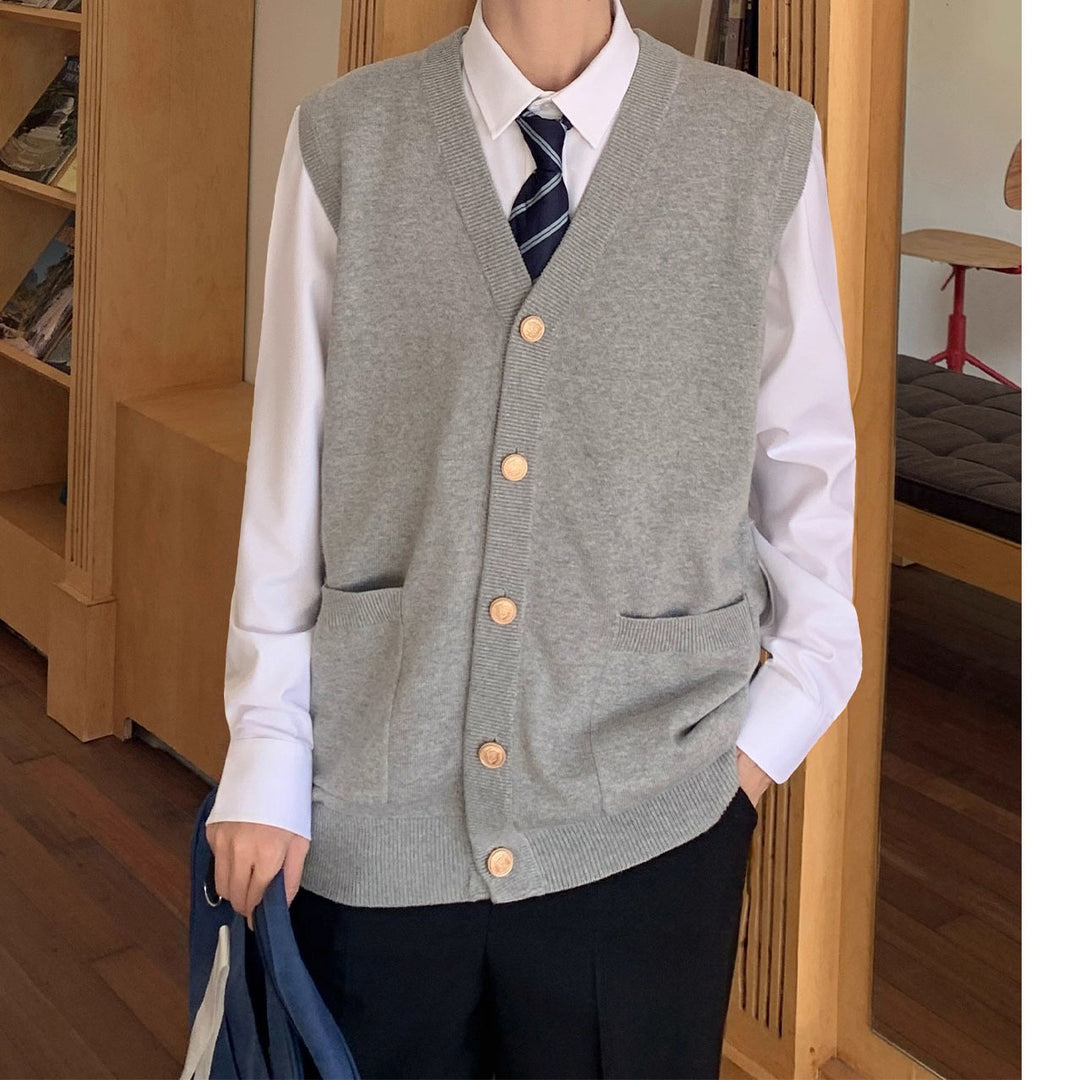 Men's Fashionable Knit Vest Sweater Mune Fashion
