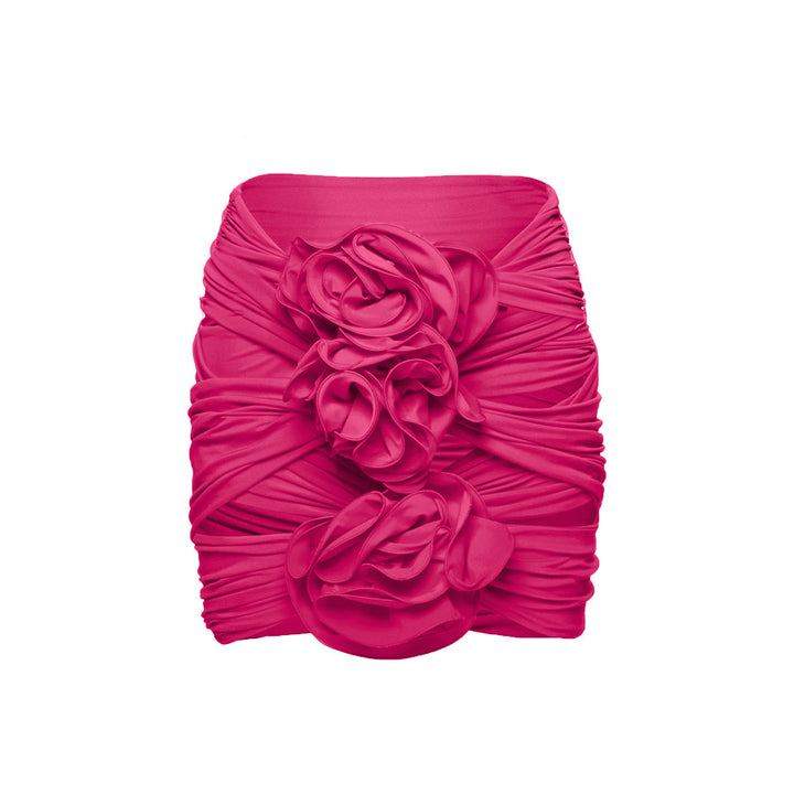 Women Elegant Ruffle Top with Floral Patterns Mune Fashion
