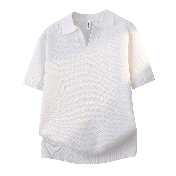Women's Stylish Knit Top with Half-Pipe Collar Mune Fashion