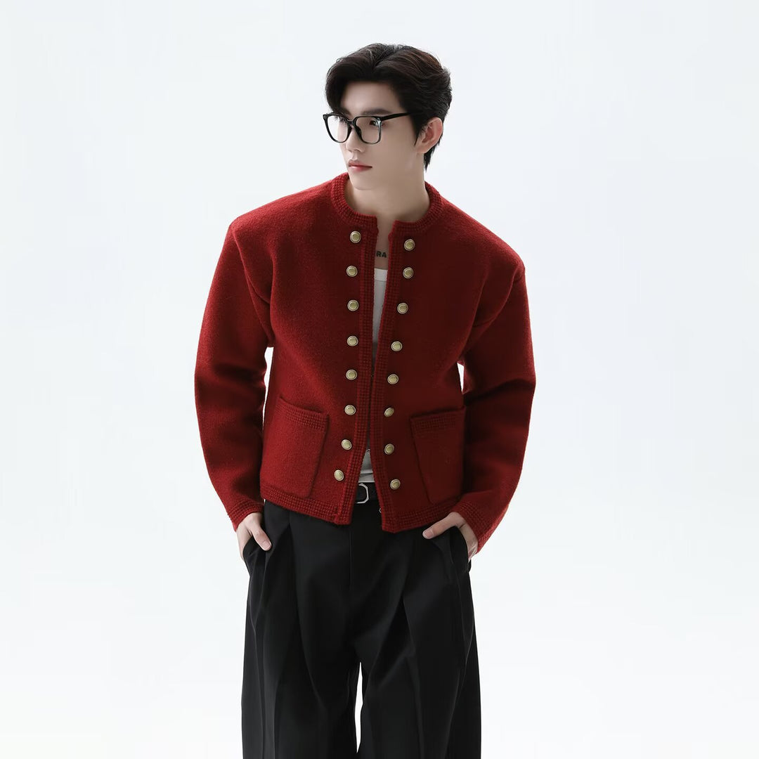 Men's Fashionable Cardigan with Button Details Mune Fashion