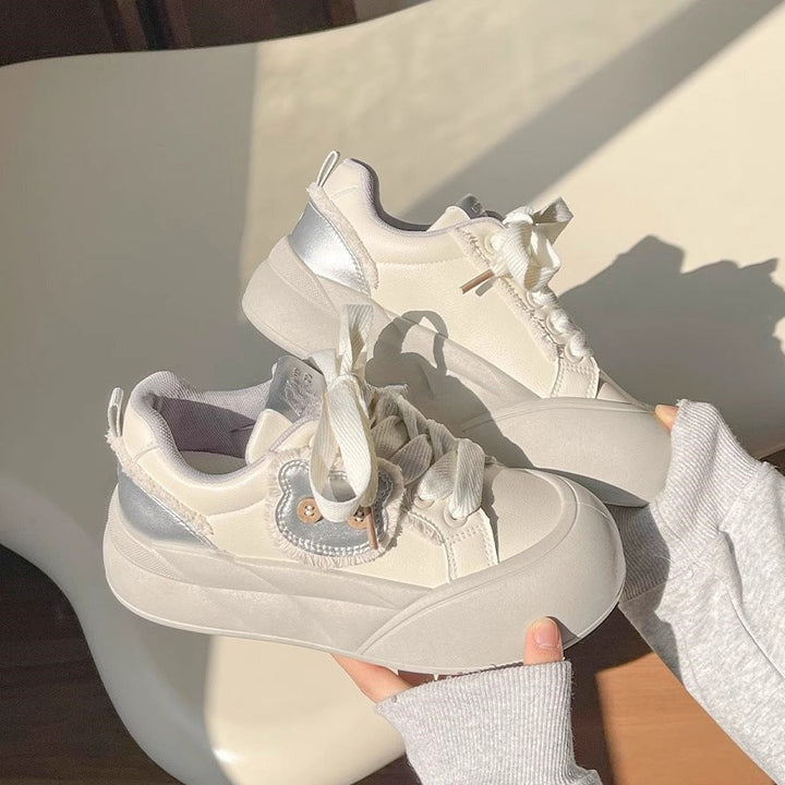 Ladies Trendy Sneakers with unique flower detail Mune Fashion