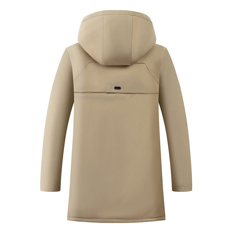Men's padded hooded coat with teddy lining, concealed zipper, and all-around thermal construction Mune Fashion