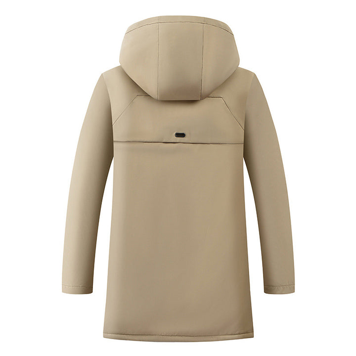 Men's padded hooded coat with teddy lining, concealed zipper, and all-around thermal construction Mune Fashion
