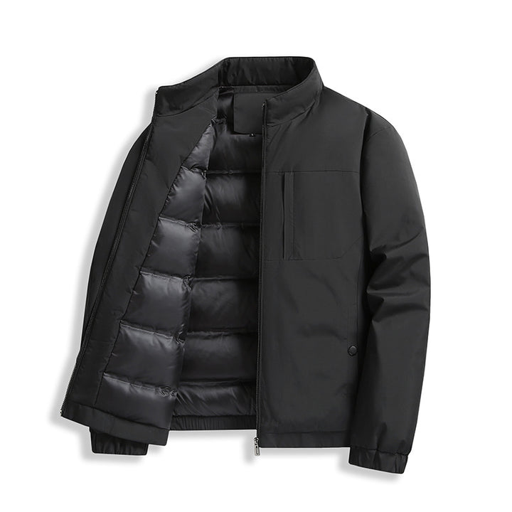 Men's nano thermal padded jacket with stand-up collar and windproof outer material Mune Fashion
