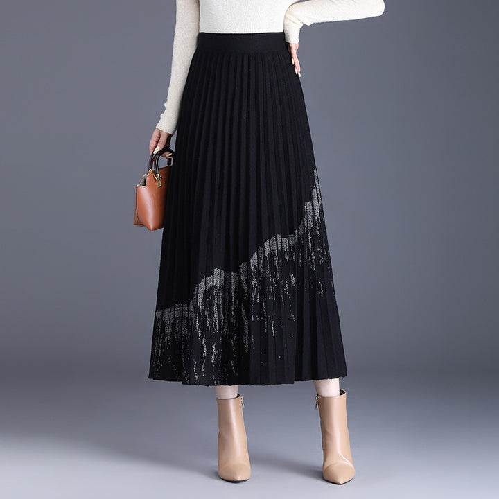 Women Pleated Skirt Mune Fashion